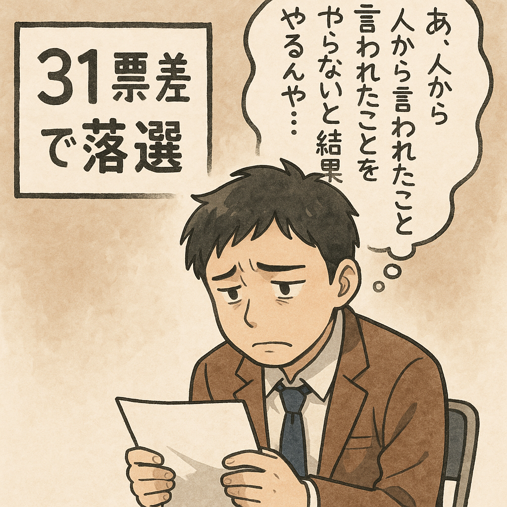 31票差で落選した僕が、今 研修で語っていること～どん底からの再スタート～